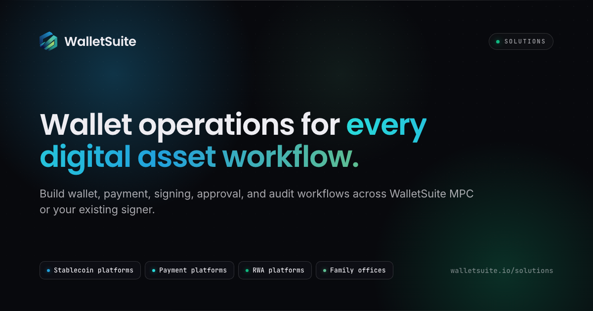 Governed Wallet Operations Across Industries | WalletSuite